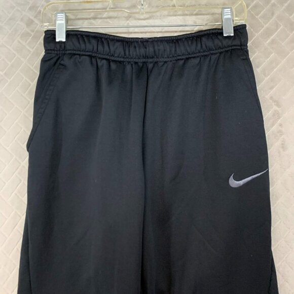 Nike Mens S Pants Black Dri-Fit Slim Straight Athleisure Running Swoosh Logo - Picture 2 of 16